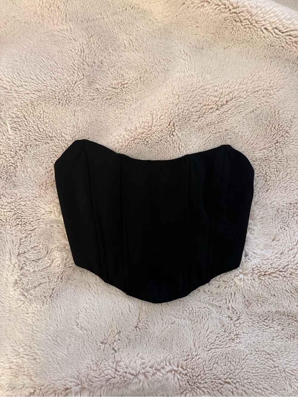 Princess Polly Black Strapless Corset Top